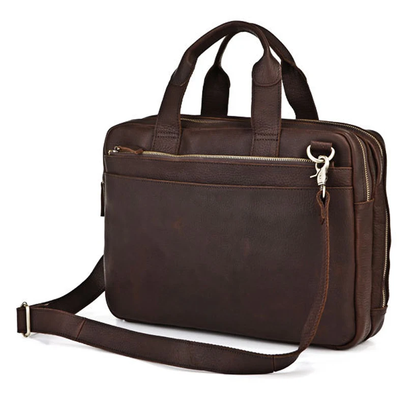 leather briefcase tote