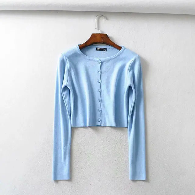 Fall 2022 Knitted Cardigan Button Up 