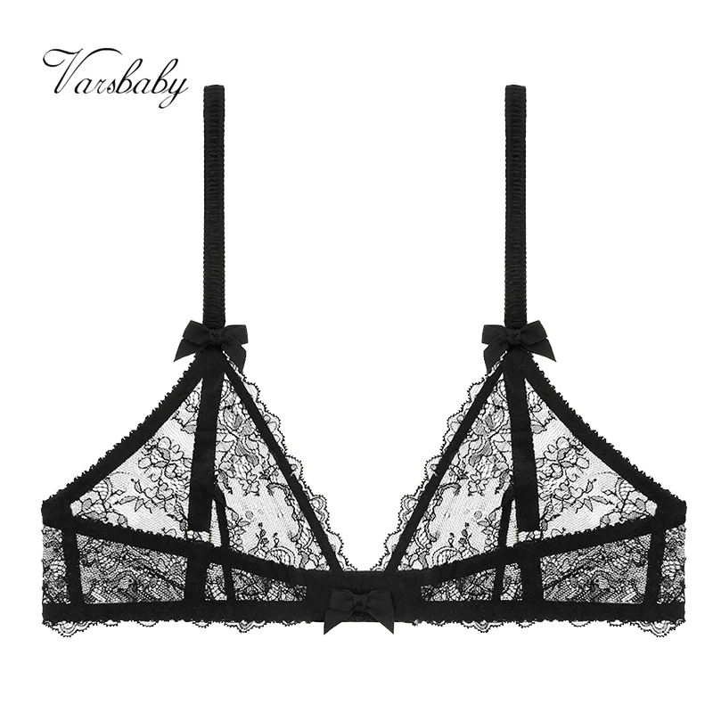 Αγορά Γυναικεία οικειότητα  Varsbaby Sexy Floral See-Through Wire Free Bra  Belt Panty Stockings