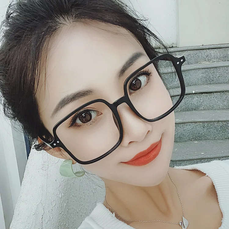 plastic square frame glasses