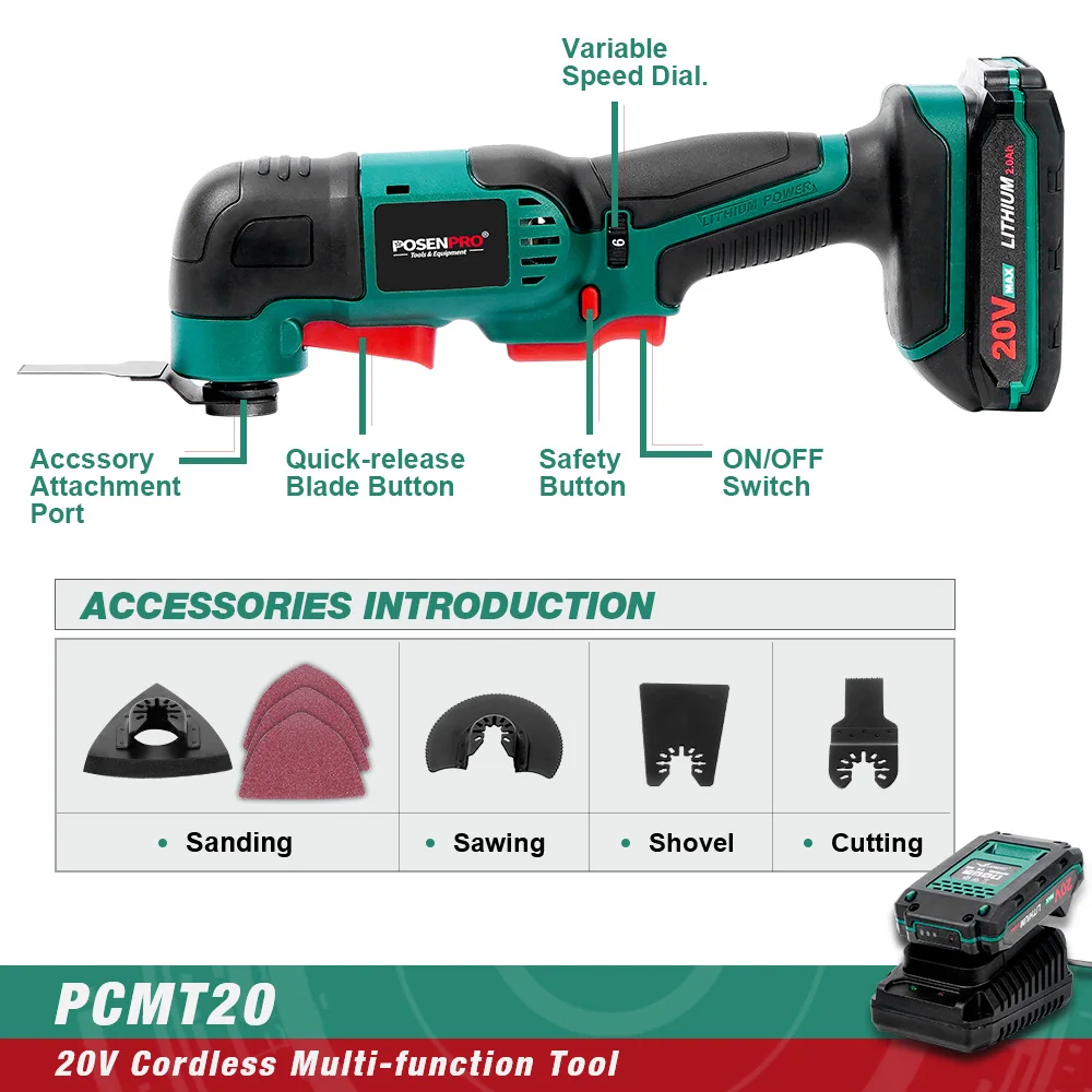 Oscillating Tool 20V 2.0 