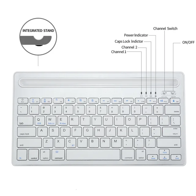 multi channel bluetooth keyboard