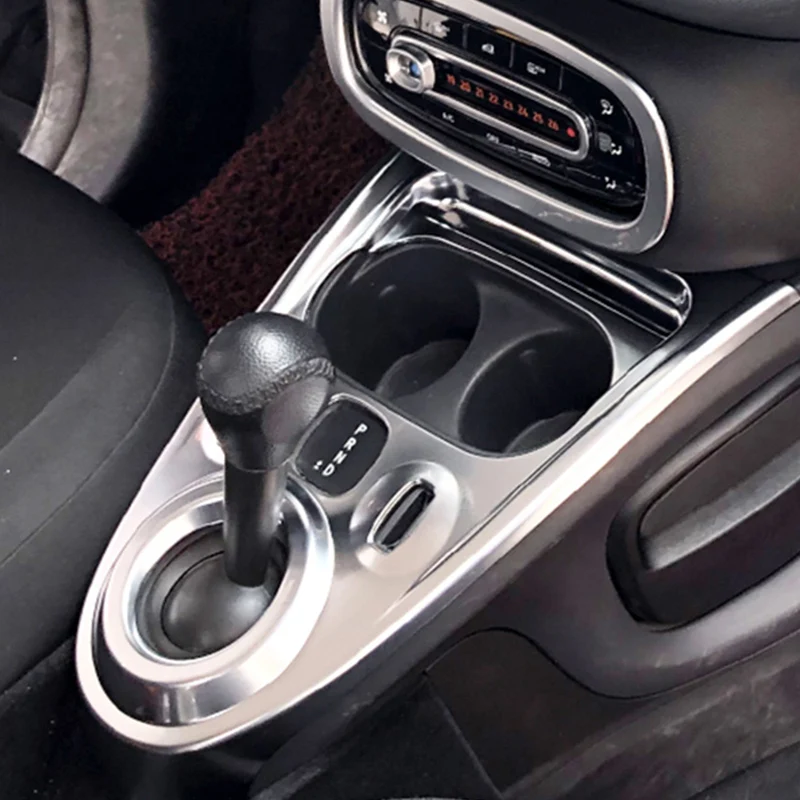 Acquistare Accessori interni  Gear Shift Panel Cover Interior Decoration  Sticker For Mercedes Smart 453 fortwo forfour Car Styling Modification  Accessories