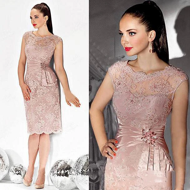 dusty rose mother of bride dress