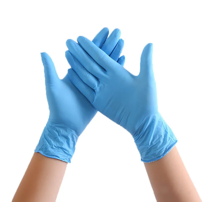 white latex examination gloves