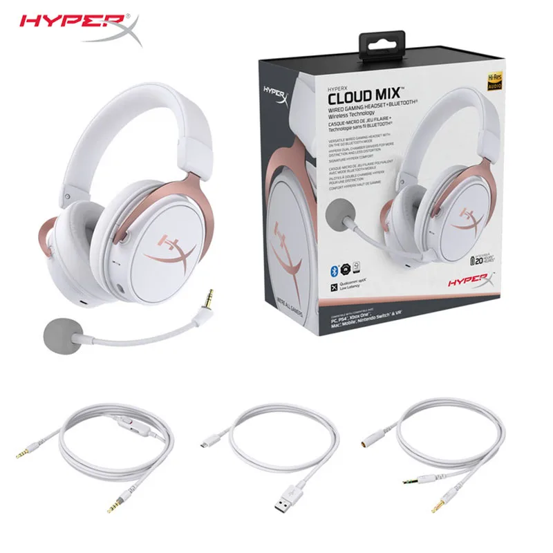 קנו אוזניות | HyperX Cloud MIX Wired Gaming Headset + Bluetooth® versatile  wired headphone signature HyperX comfort