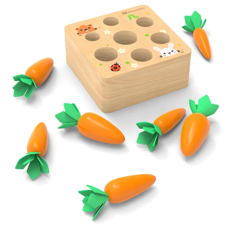 wooden carrot toy