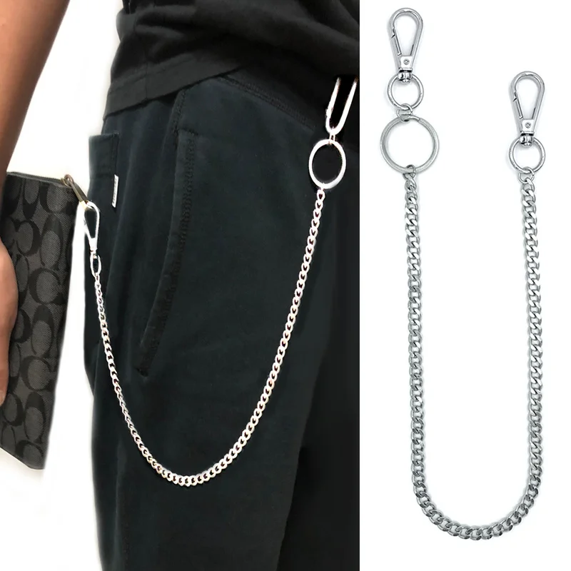 38cm Long Metal Wallet Belt Chain Rock 