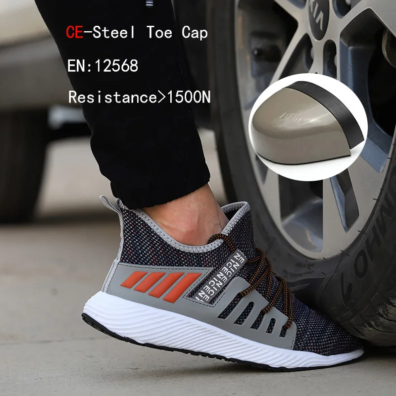 Ultra-light steel toe cap men boots 