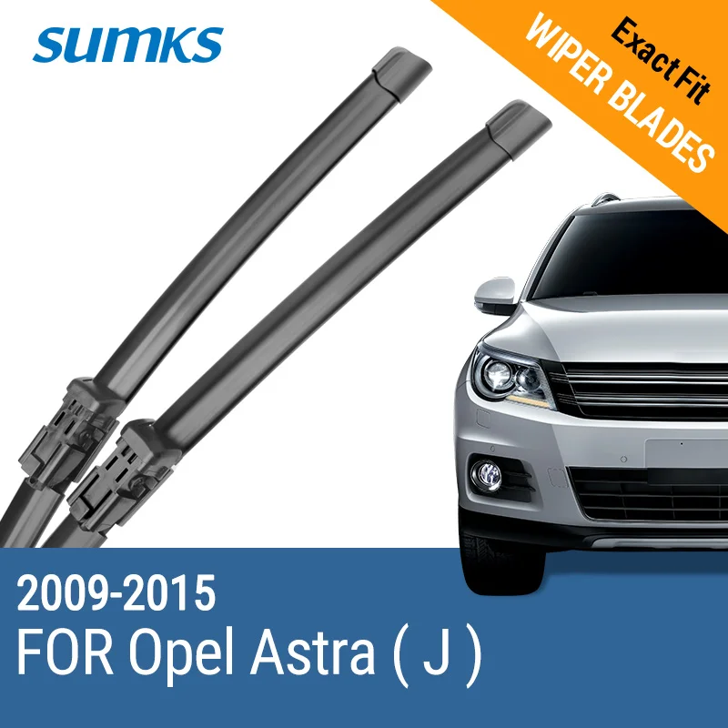 SUMKS Wiper Blades for Opel Astra J 27"& 25" Fit push button Arms 2009 2010 2011 2012 2013 2014 2015-animated-img
