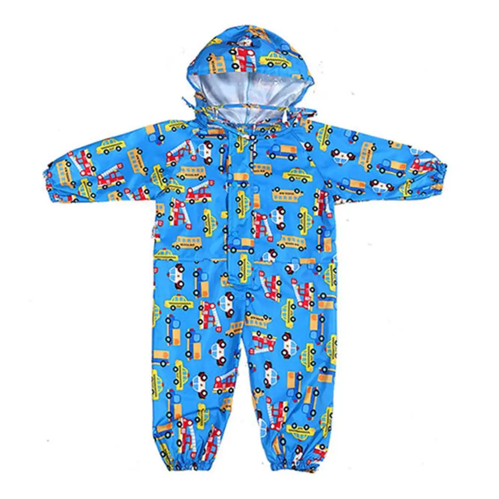 Cartoon Raincoat Kids Children Jumpsuit 