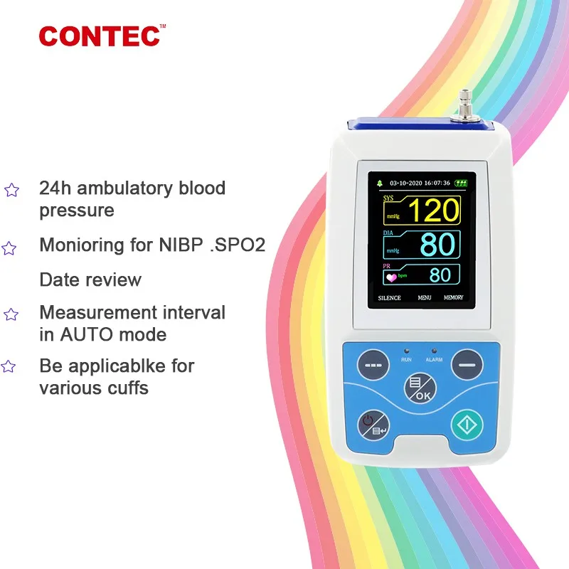 Handheld Ambulatory Blood Pressure Monitor 24h NIBP Holter w