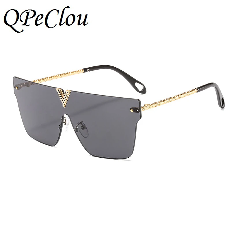 QPeClou 2021 Luxury Rimless Oversized 