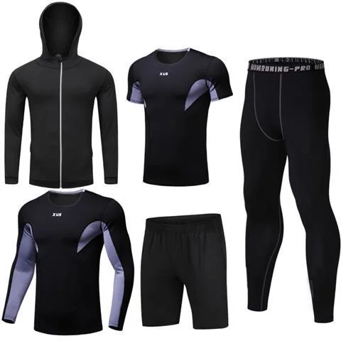 Men's Running Sets Compression Basketball Underwear Tights Jogging