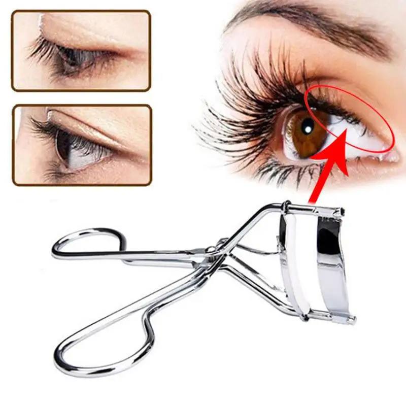 Black/silver/rose Gold Eyelash Curler Stainless Steel Eyelash Curling Tool Natural Curling Fits The Eye Shape Replacement Pad-animated-img