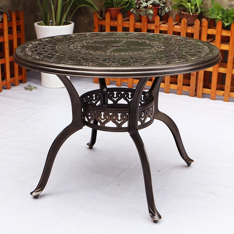 cast aluminum patio coffee table