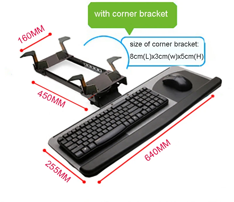 ergonomic keyboard mount