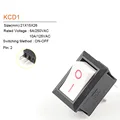 5/10Pcs 2Pin 21X15mm Rocker Switch 2 Position 6A/250VAC Power Switch ON-OFF Red Blue Green Yellow Black White preview-2