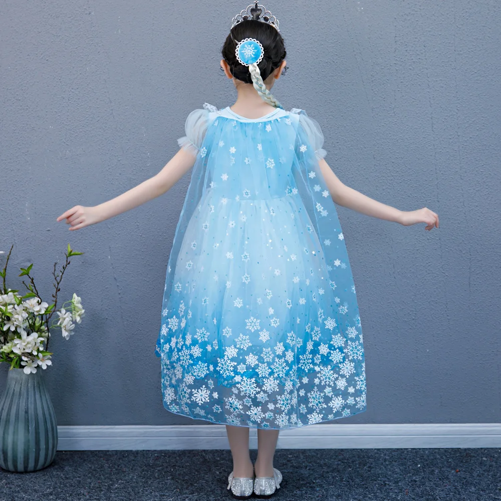 Αγορά Ασορτί οικογενειακά σύνολα  Girl Baby Dress Short Sleeve Puffy Skirt  Party Clothing Kids Fashion Princess Dresses For Elsa Aisha Clothes 2020  Summer