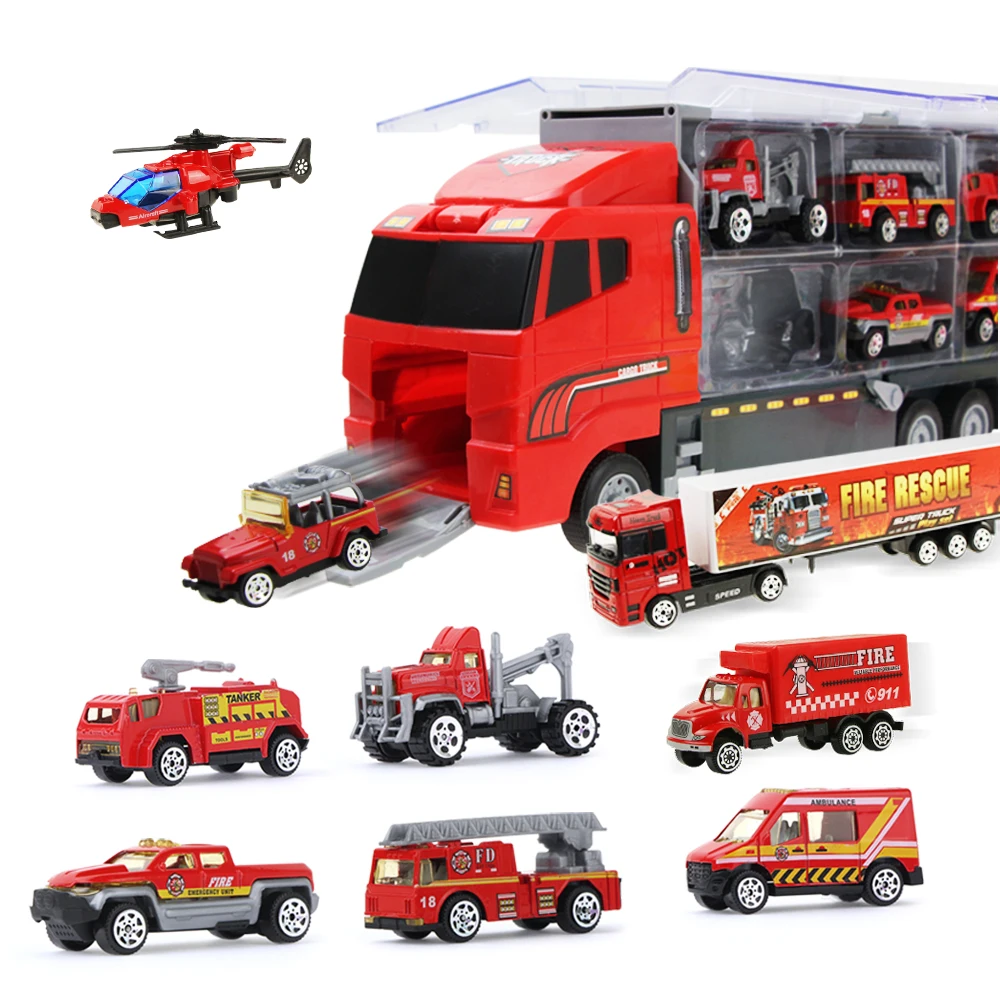 toy diecast fire trucks