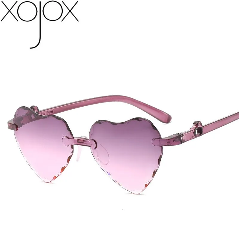 rimless plastic sunglasses