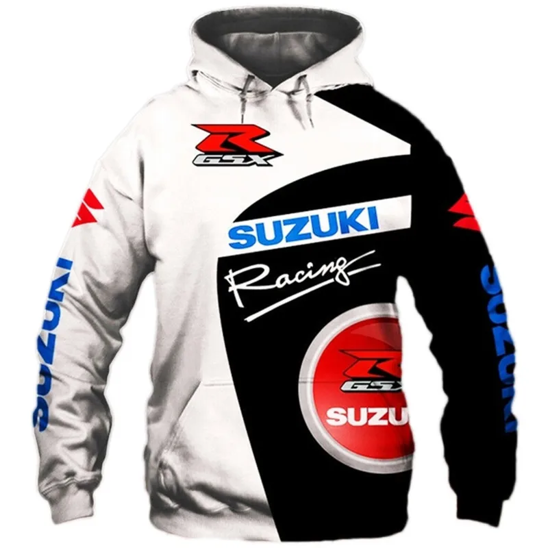 Acquistare Felpe con cappuccio | 2020 spring and autumn new Suzuki hoodie  3D printing sports pullover men and women motorcycle jacket hip-hop street  trend top