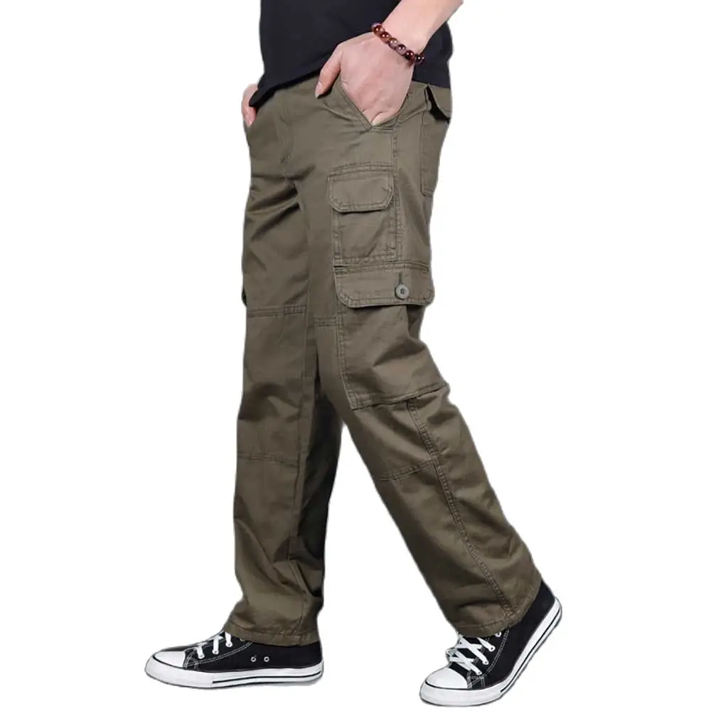 mens cotton cargo trousers