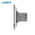 Livolo White Crystal Glass Panel, Two Gang USB Plug Socket / Wall Outlet VL-C792U-11/12/13/15,4colors,no logo preview-4