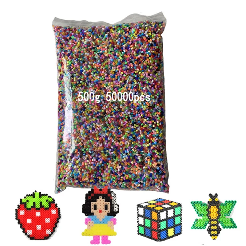 2.6mm Mini Hama Beads Fuse beads Set Puzzles Toy 24 48 72 color