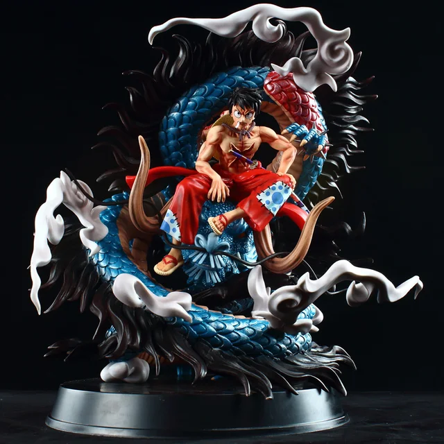 One Piece GK Anime Action Figure Wano Gear 4 Monkey D Luffy Figma Figurine  26cm PVC Model Snake Man Desktop StatueToys Kid