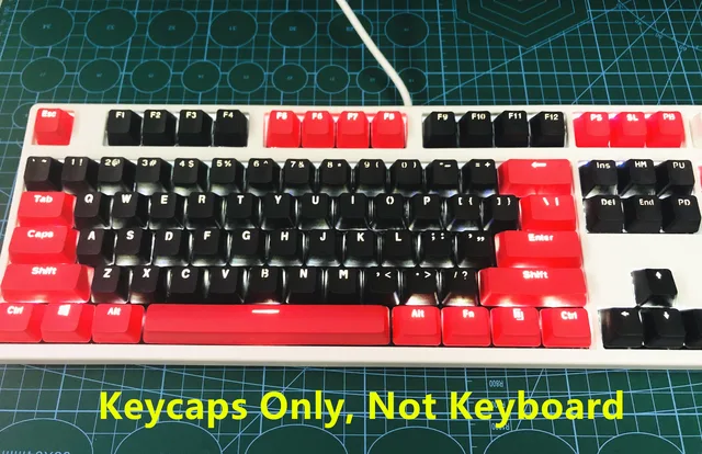 red backlit keycaps