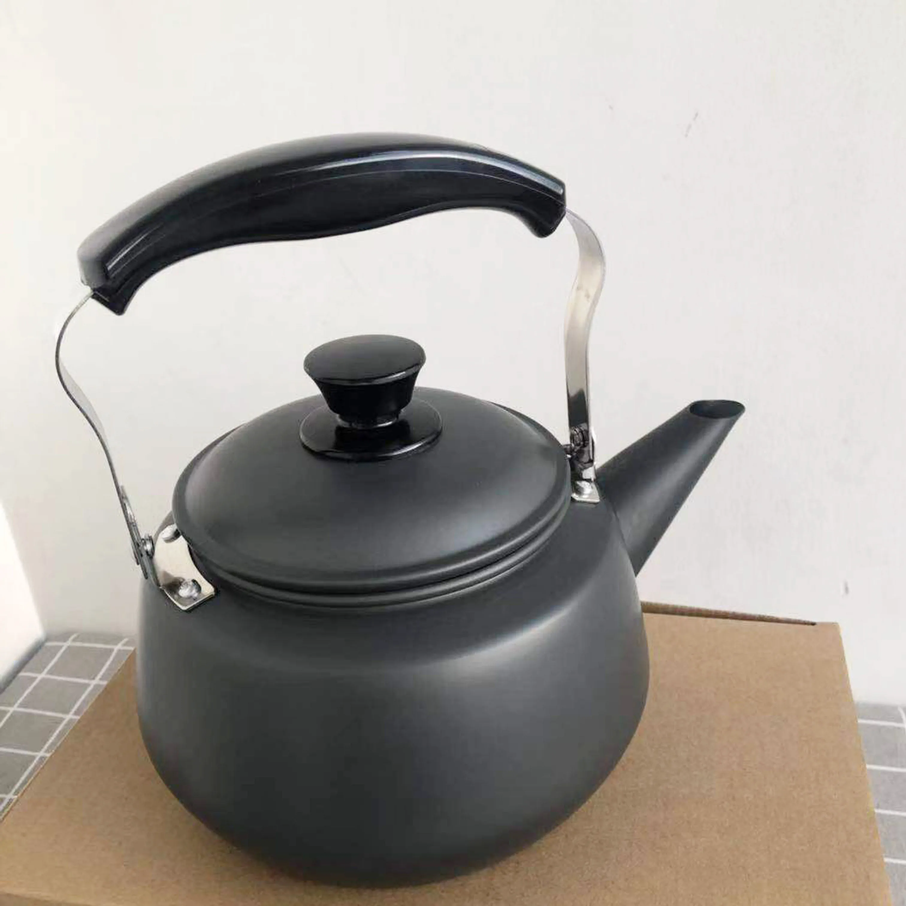 anodized tea kettle