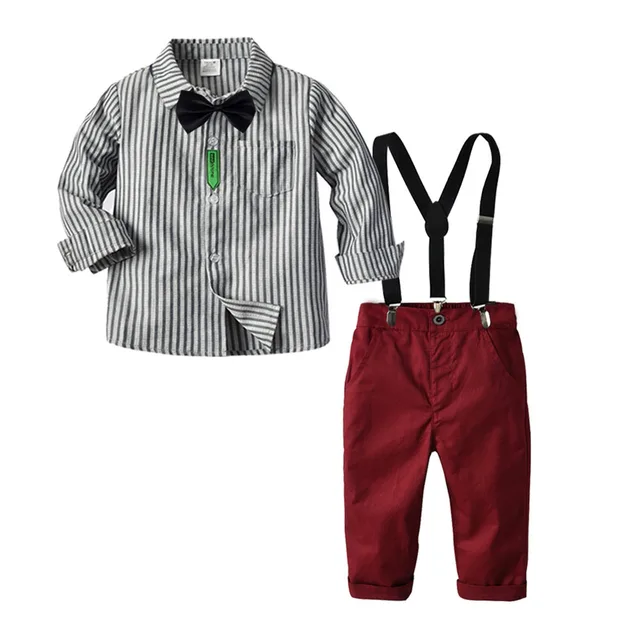 Kid Boy Clothes Set Cool 2PCS Blue 