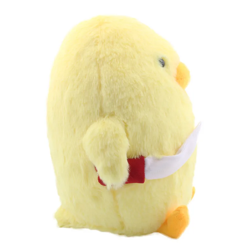 duck plush with a knife