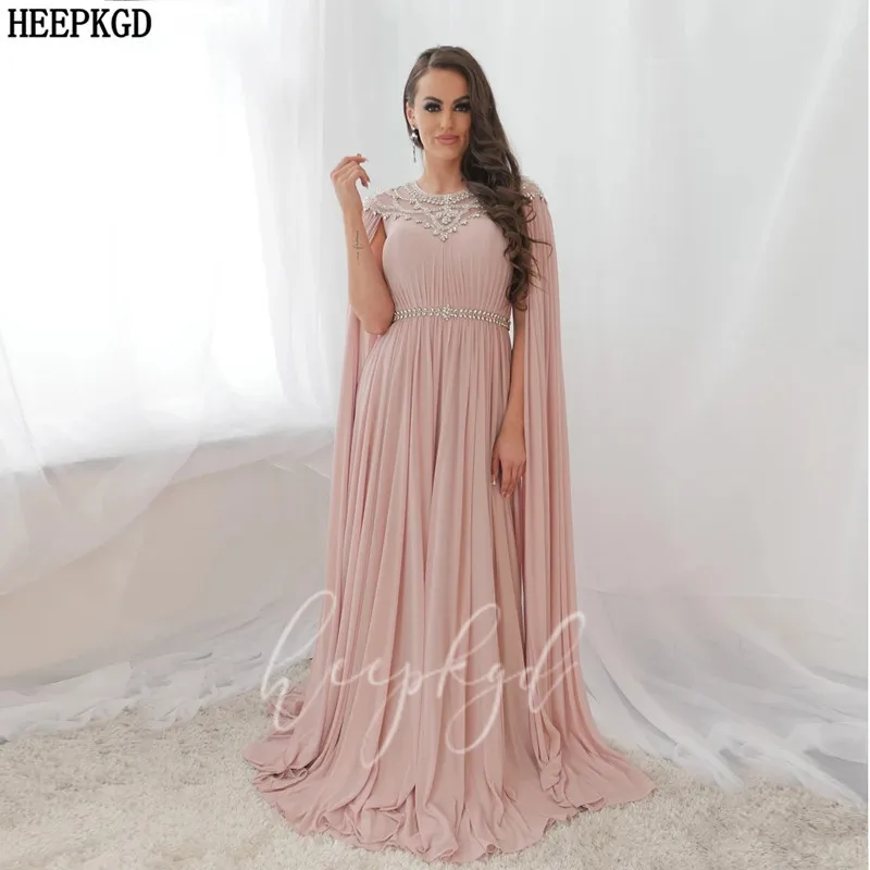 dusty pink long gown