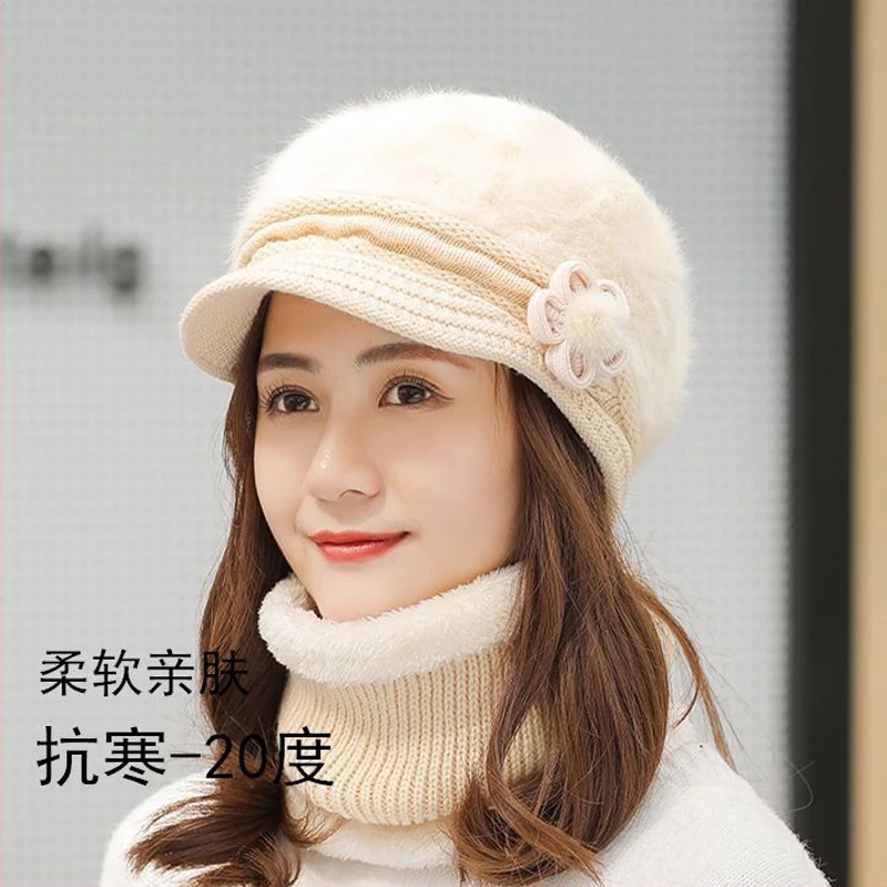 Autumn winter Women hats chapeau peaked 