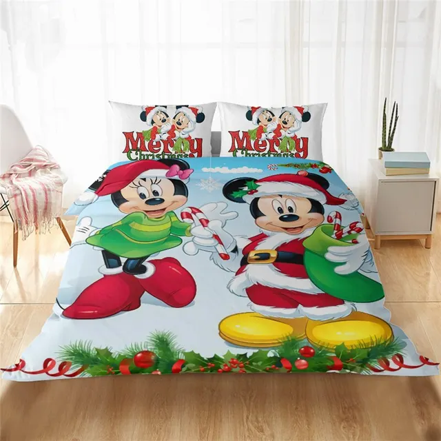 minnie mouse christmas bedding double