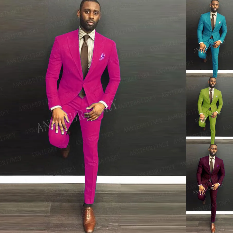 mens suit with pink