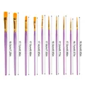 10 Pc Paint Brushes Watercolor Brush Set Art Glass Paintbrushes Black Handle Watercolor Acrylic Oil Brush Painting Art Supplies preview-6