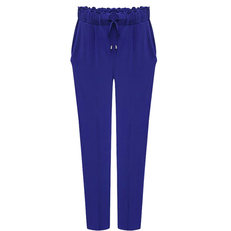 black elasticated waist trousers