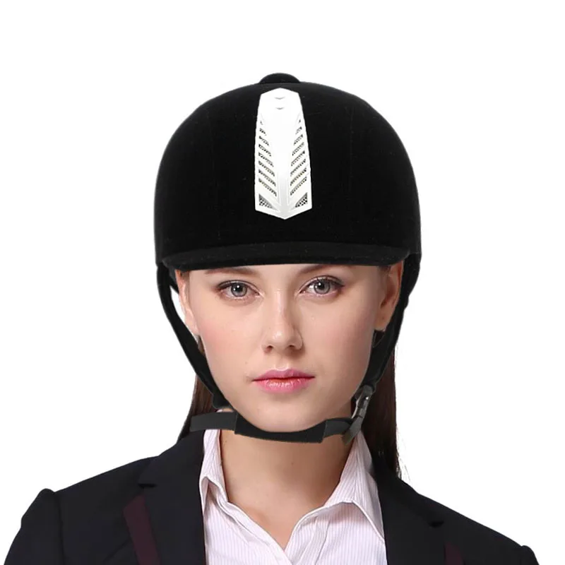 black velvet horse riding helmet