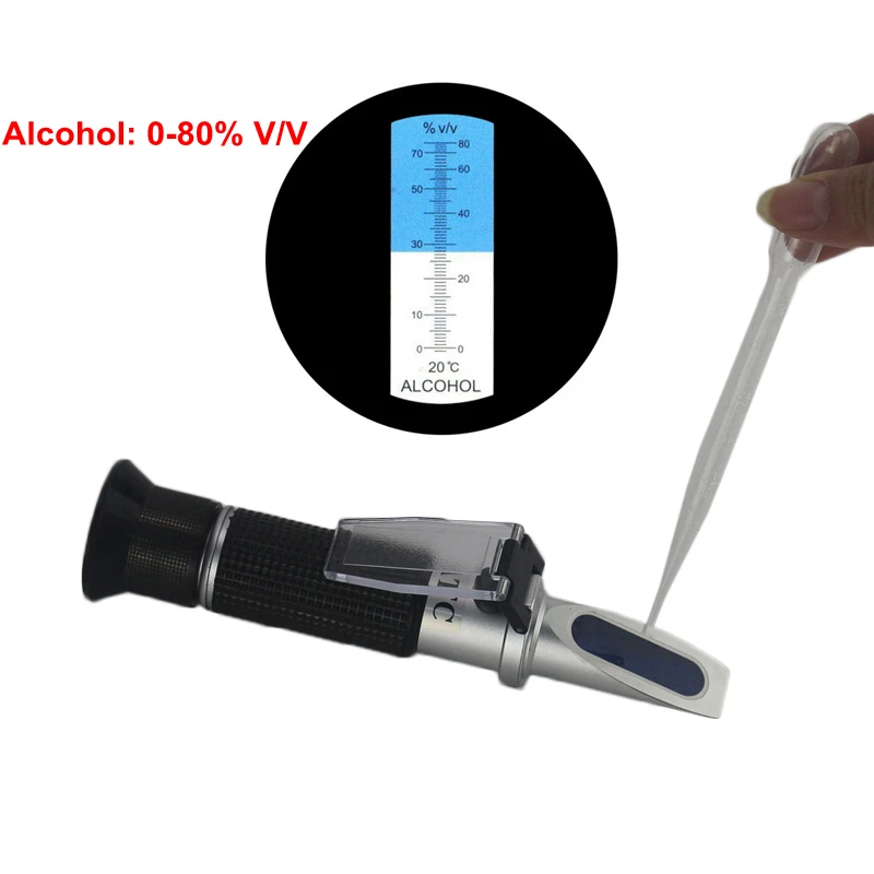 Купить Кухня, столовая и бар Home Brewing 080 Alcohol Refractometer Hydrometer Alcoholmeter