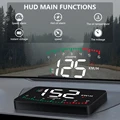 מכשיר HUD משקף לשמשת הרכב, כך שתראו את הפרמטרים החשובים באמת מבלי להסיט את המבט, מתריע בזמן אמת על מהירות חריגה, טמפרטורת המים ברכב ועוד preview-4