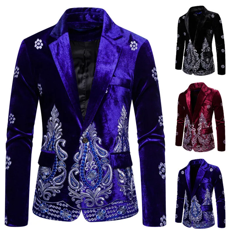 embroidered suit jacket