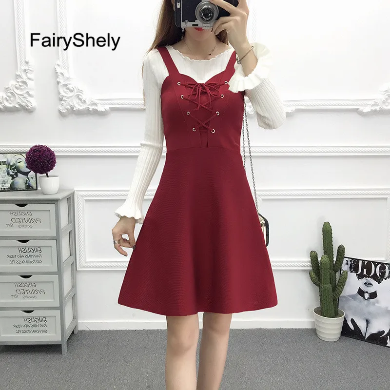 2019 Loose Sweater Dress Casual Spring 