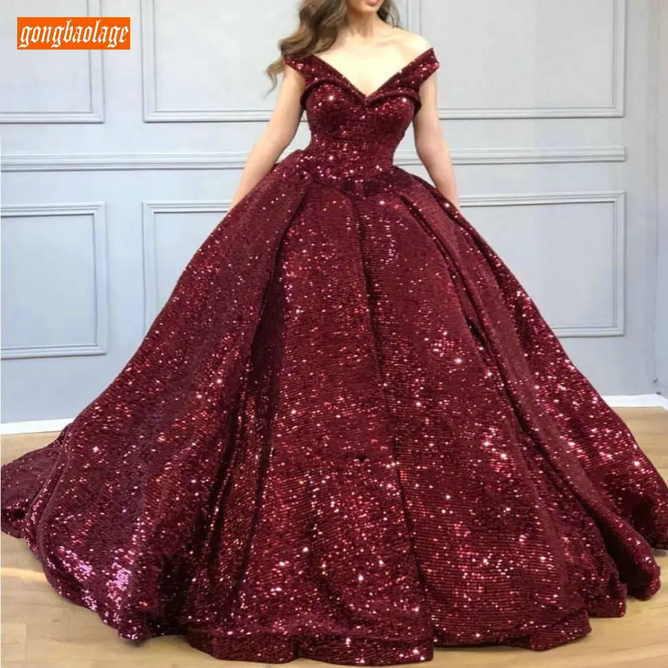 Excellent Burgundy Ball Gown Evening 