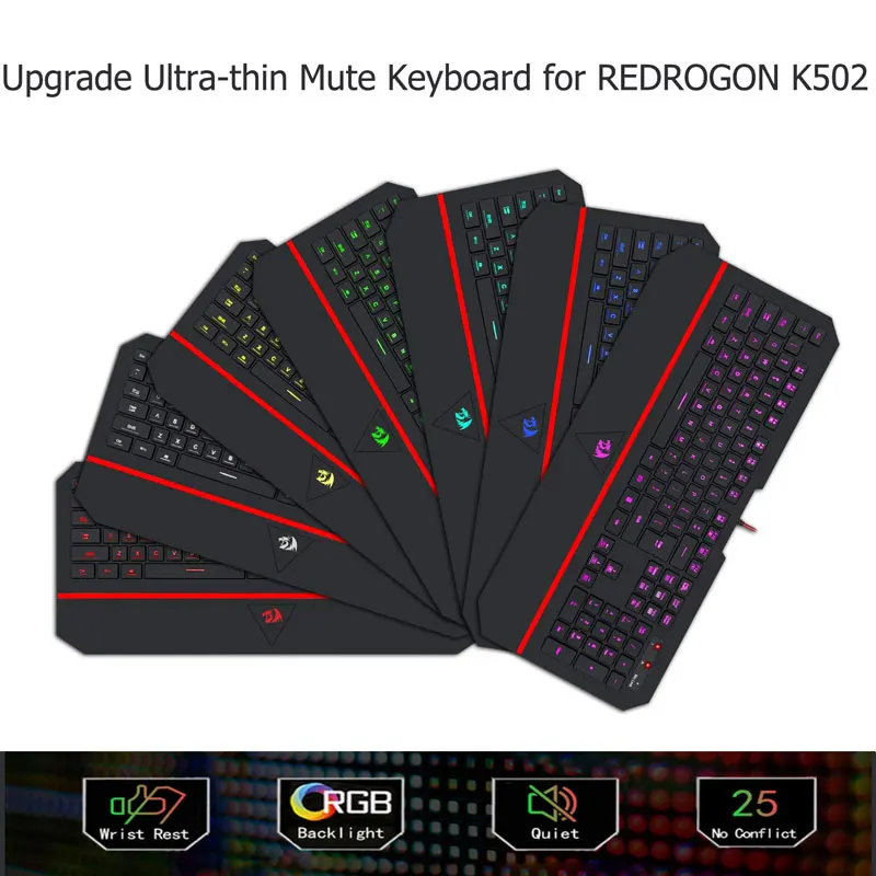 thin rgb keyboard