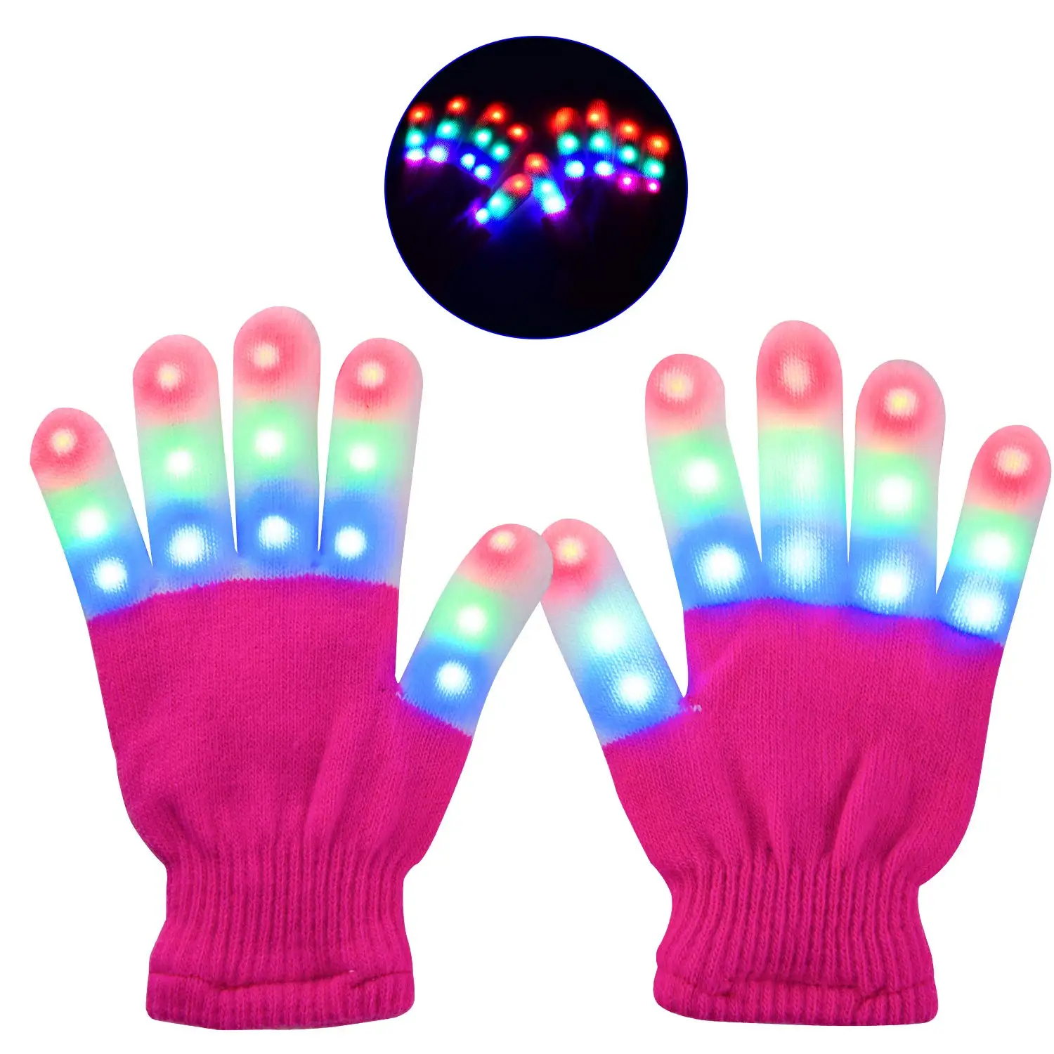 glow gloves rave