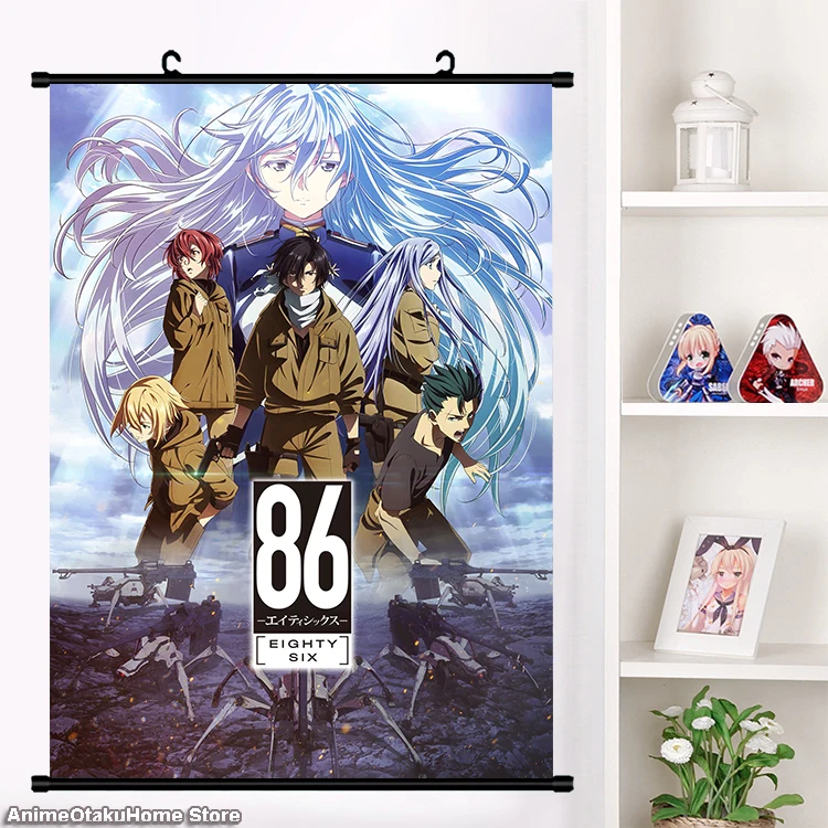 HOT Anime 86- Eighty Six - Vladilena·Milize Anju·Emma Raiden·Shuga HD Wall  Scroll Print Poster Home Decor Collectible Art Gift