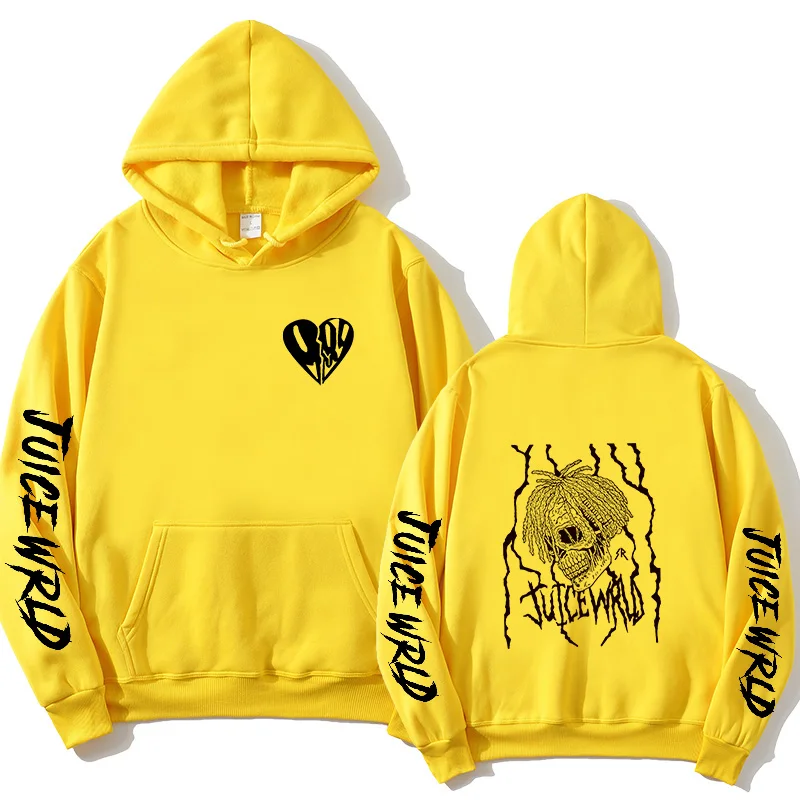 juice wrld yellow sweatshirt